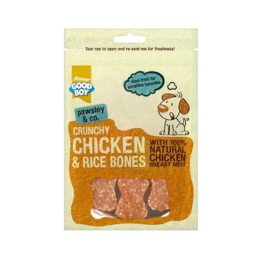 Good Boy Crunchy Chicken & Rice Bones 100g