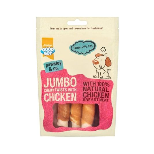 Good Boy Jumbo Chewy Twists with Chicken 100g