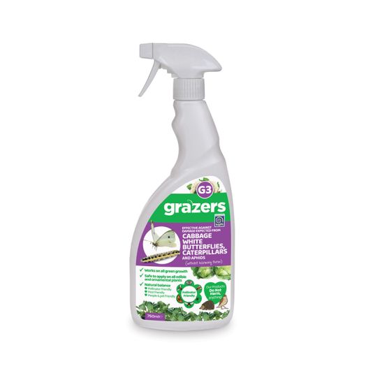 Grazers G3 Spray Cabbage White Butterflies, Caterpillars & Aphids 750ml
