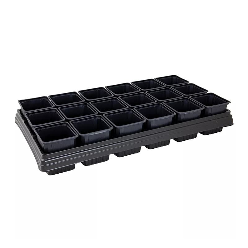 Growing Tray with 18 Square Pots