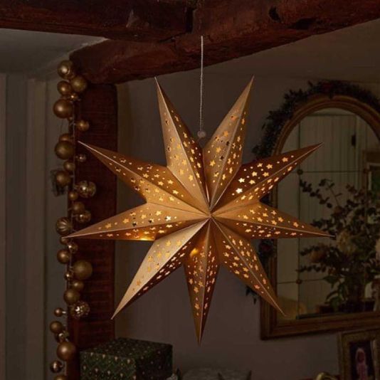 InLit Origami Star 50cm - Gold