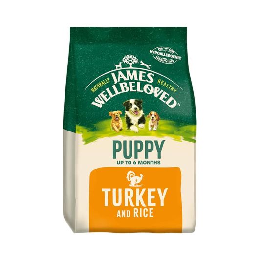 James Wellbeloved Turkey & Rice Puppy Dog Food 2kg