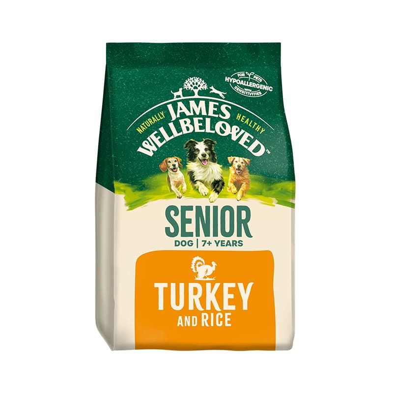 James Wellbeloved Turkey & Rice Senior Dog Food 2kg