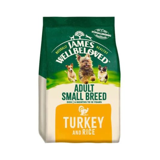 James Wellbeloved Turkey & Rice Small Breed Dog Food 1.5kg