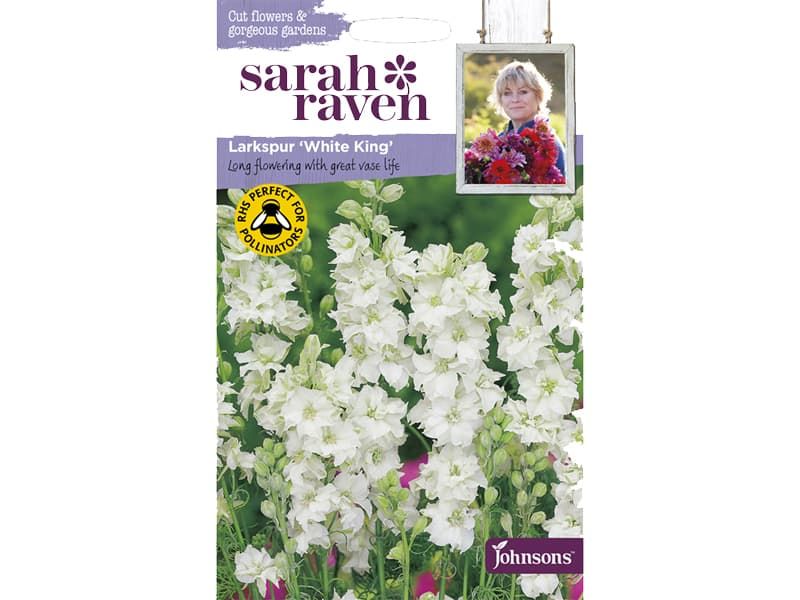 Larkspur 'White King' Seeds