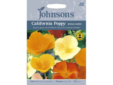 Eschscholzia Californian Poppy 'Single Mixed' Seeds