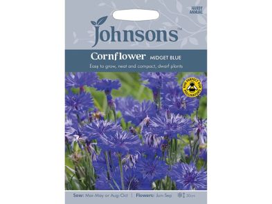 Cornflower 'Midget Blue' Seeds