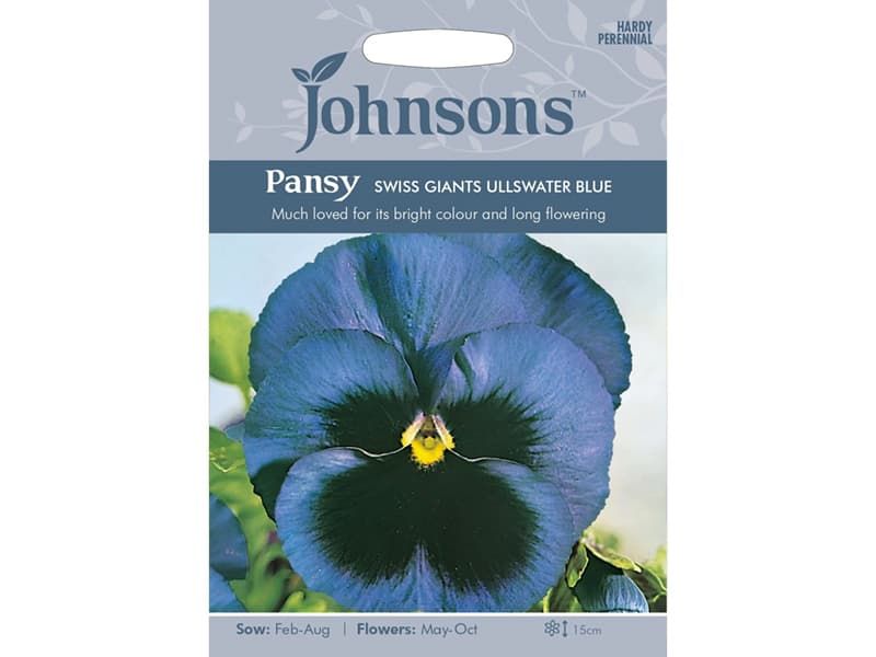 Pansy 'Swiss Giants Ullswater Blue' Seeds