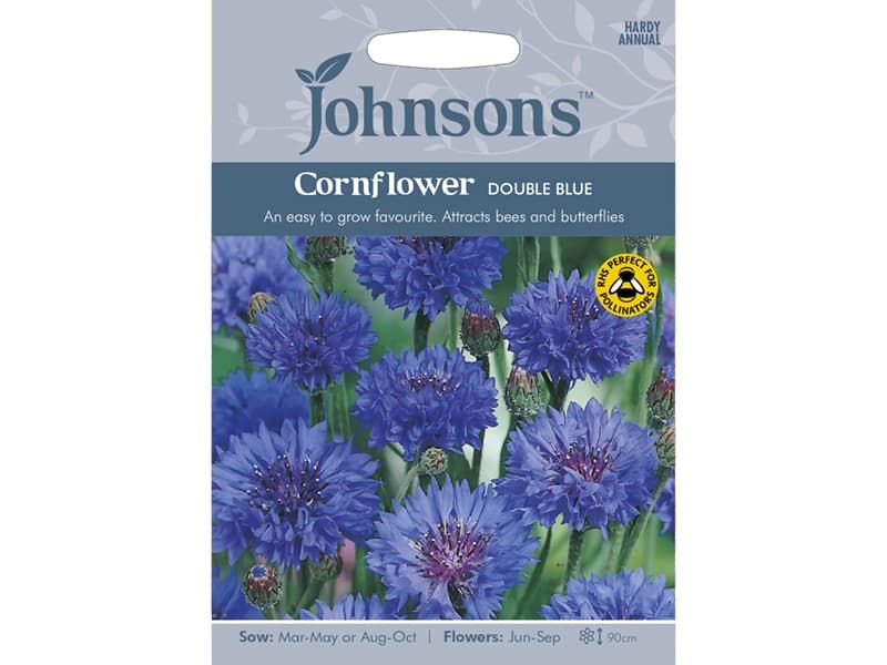 Cornflower 'Double Blue' Seeds