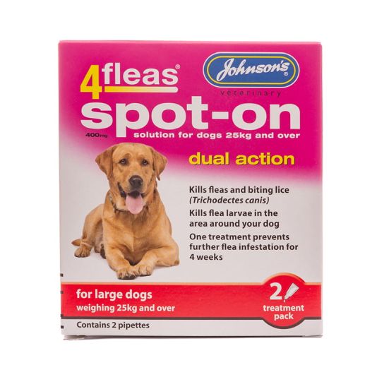 Johnsons Veterinary 4fleas Spot-on for Large Dogs over 25kg