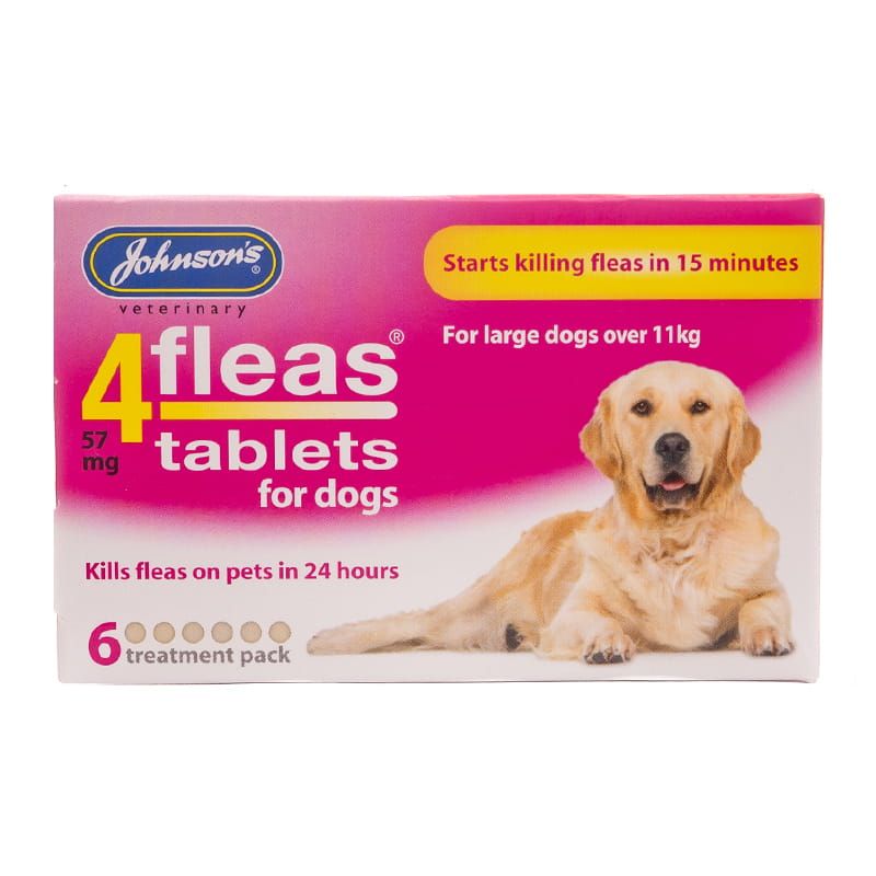 Johnsons Veterinary 4fleas Tablets for Large Dogs