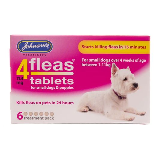 Johnson's Veterinary 4fleas Tablets for Small Dogs & Puppies