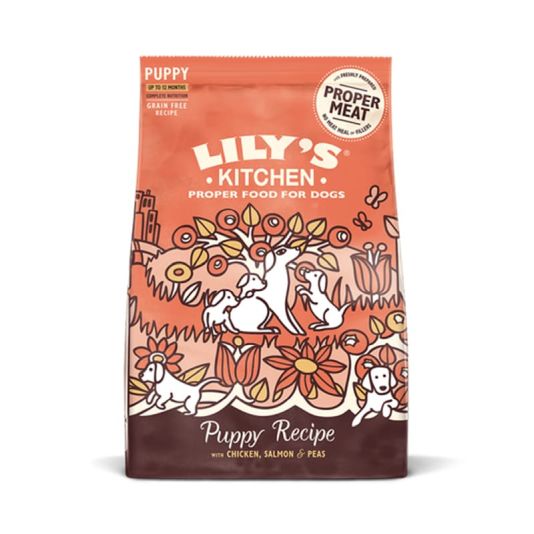 Lily's Kitchen Puppy Recipe with Chicken, Salmon & Peas 1kg