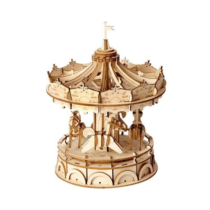 Merry-Go-Round Wooden Model Kit