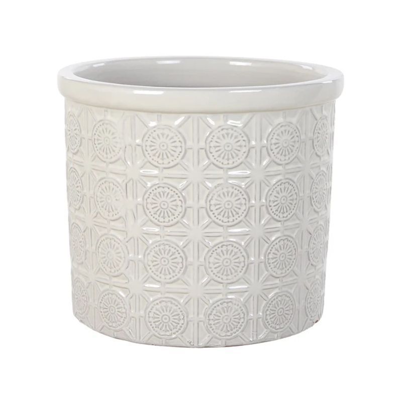 Moroc Outdoor Plant Pot Cream - 20cm