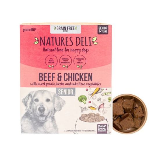 Natures Deli Senior Grain Free Beef & Chicken 395g