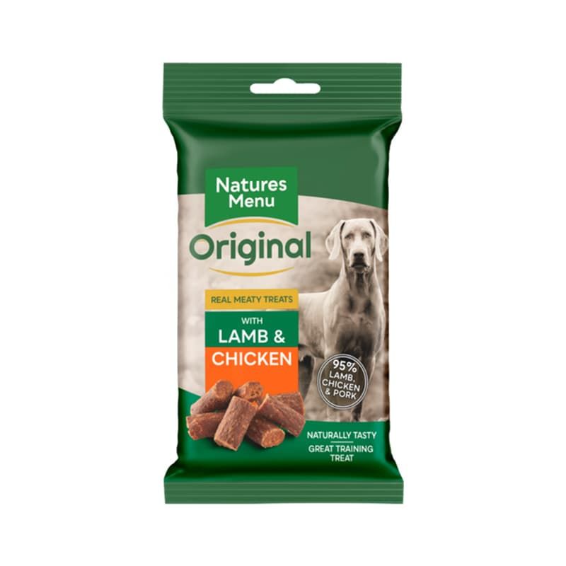 Natures Menu Original Meaty Mini Treats 60g - Lamb & Chicken