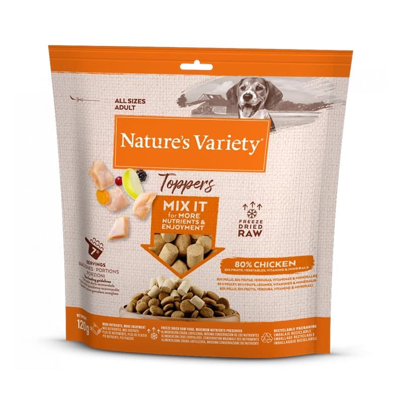 Nature's Variety Freeze Dried Toppers 120g - Chicken