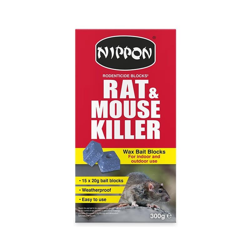 Nippon Rodenticide Wax Bait Blocks 300g