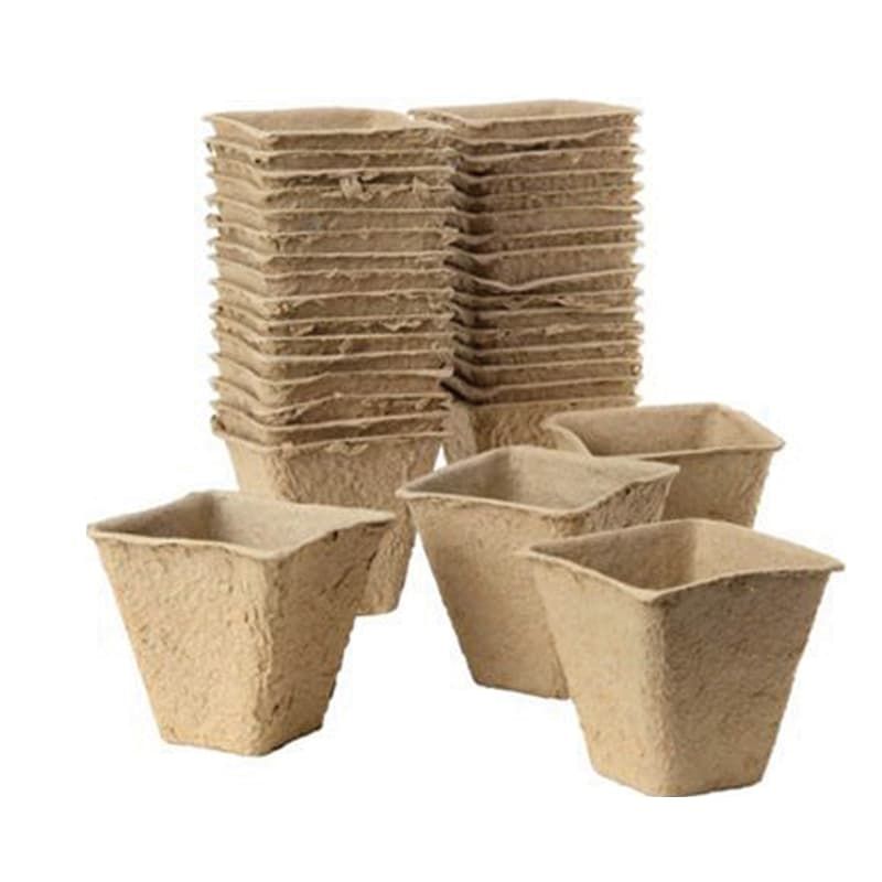 Square Peat Free Fibre Pot 6cm