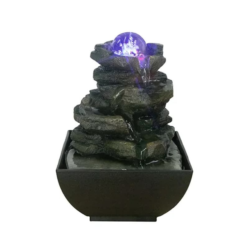 Petra Mini Light Up Water Feature