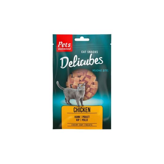 Pets Unlimited Delicubes Cat Treats- Chicken 50g