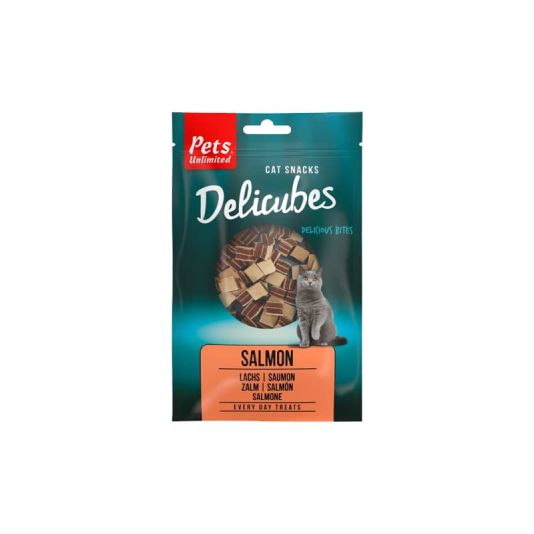 Pets Unlimited Delicubes Cat Treats- Salmon 50g