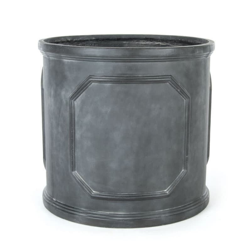 Chelsea Cylinder Pot Faux Lead 27cm