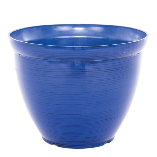 Feather Egg Pot Blue 38cm