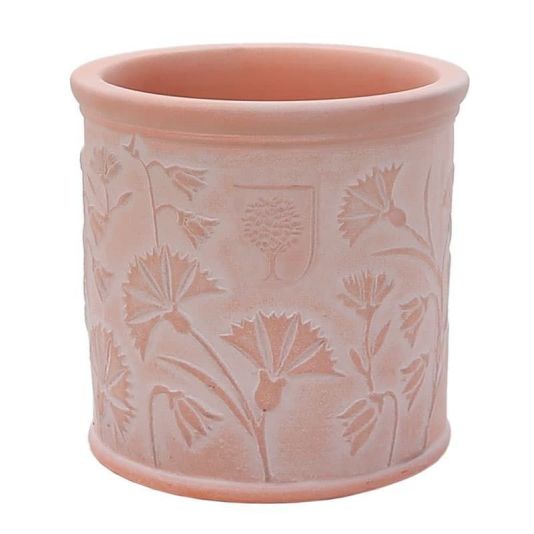 RHS Flora Pot Fleur Cylinder Whitewash 19cm