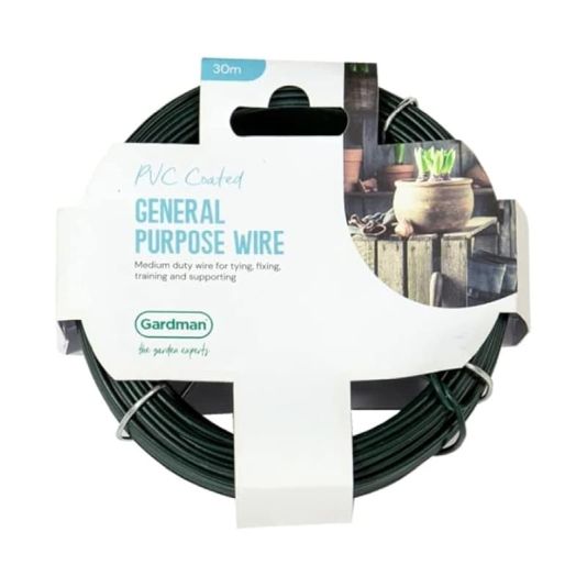 PVC Coated General Purpose Garden Wire Heavy Duty - 30m