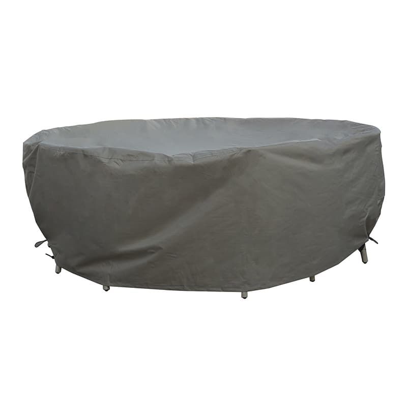 Round Dining Set Cover Khaki - 6 Seat