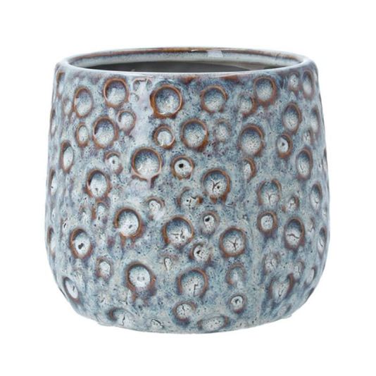 Reactive Glaze Moon Stoneware Pot Cover - 12.5cm