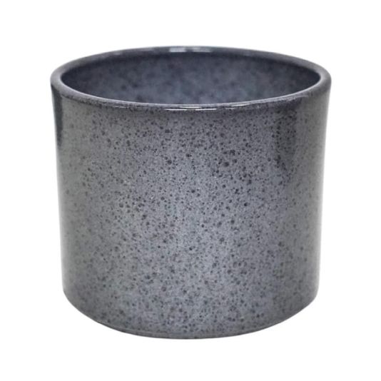 Remi Reactive Glaze Indoor Plant Pot Grey - 14cm