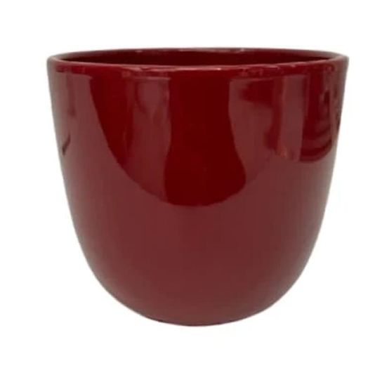 Siena Round Plant Pot 14cm - Red