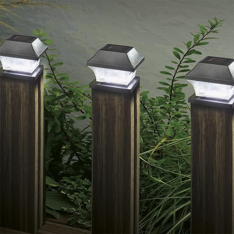 Solar Post Light Pack of Four