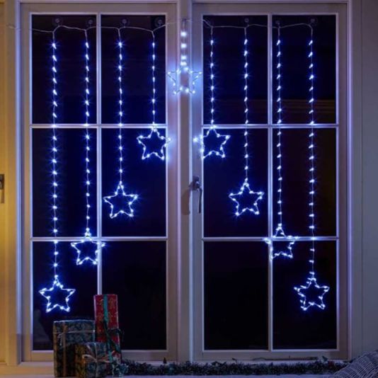 Star Curtain Lights 1.2m - Cool White