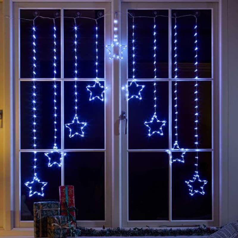 Star Curtain Lights 1.2m - Cool White