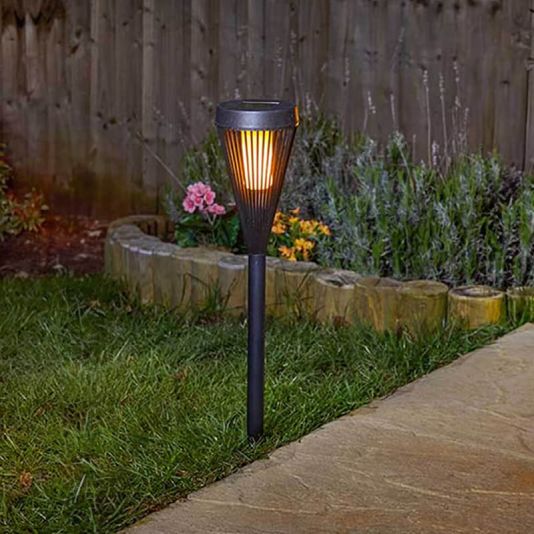 Urbane Flaming Solar Stake Light