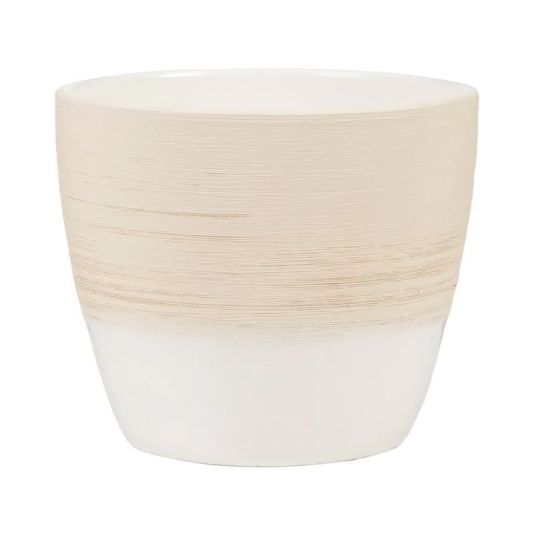 Vanilla Cream Cover Pot - 11cm