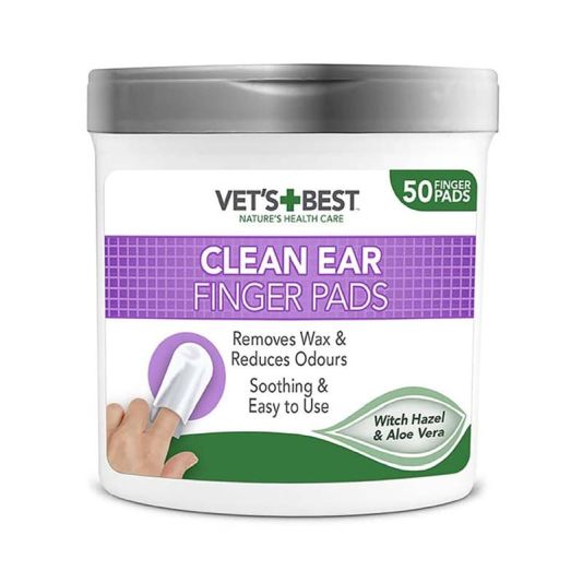 Vet's Best Clean Ear Finger Pads - 50