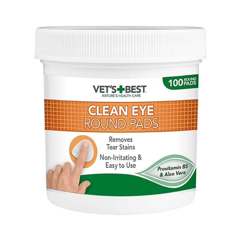 Vet's Best Clean Eye Round Pads - 100