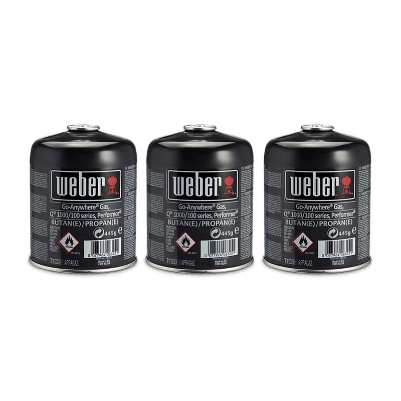 Weber Pack of Three Gas Canisters