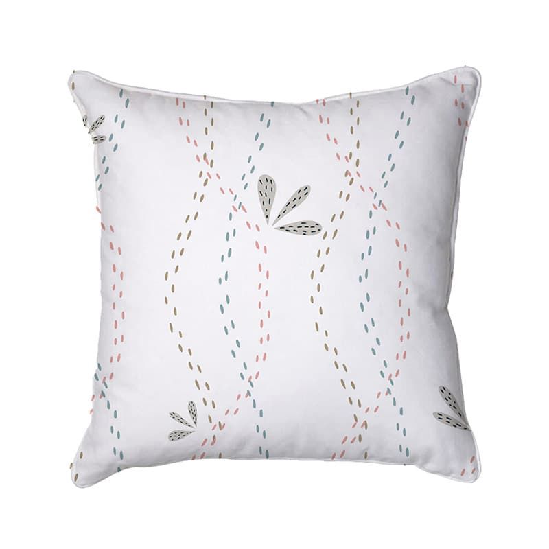 White Ditsy Scatter Cushion 43 x 43cm